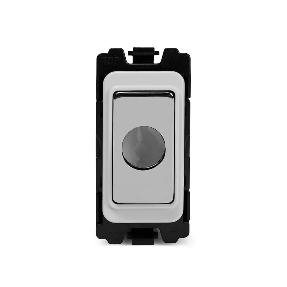 The Finsbury Collection Polished Chrome Flex Outlet RM-Grid Switch Module