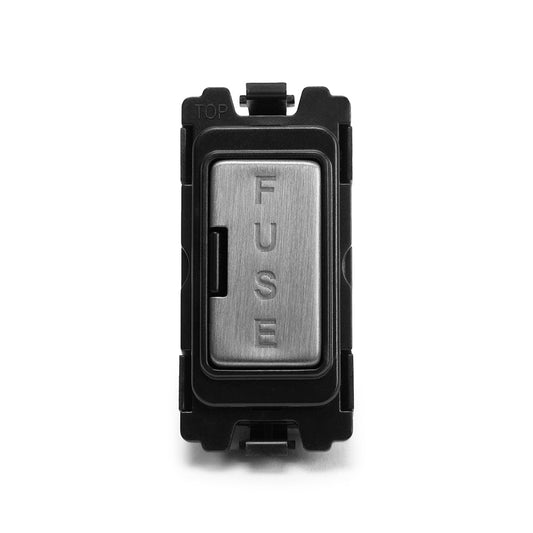 The Lombard Collection Brushed Chrome Fused Connection Unit RM-Grid Switch Module