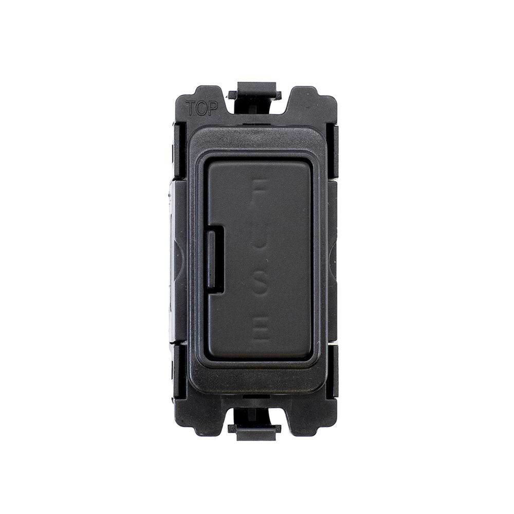 The Camden Collection Matt Black Fused Connection Unit RM-Grid Switch Module