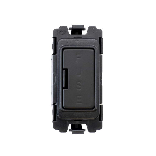The Camden Collection Matt Black Fused Connection Unit RM-Grid Switch Module