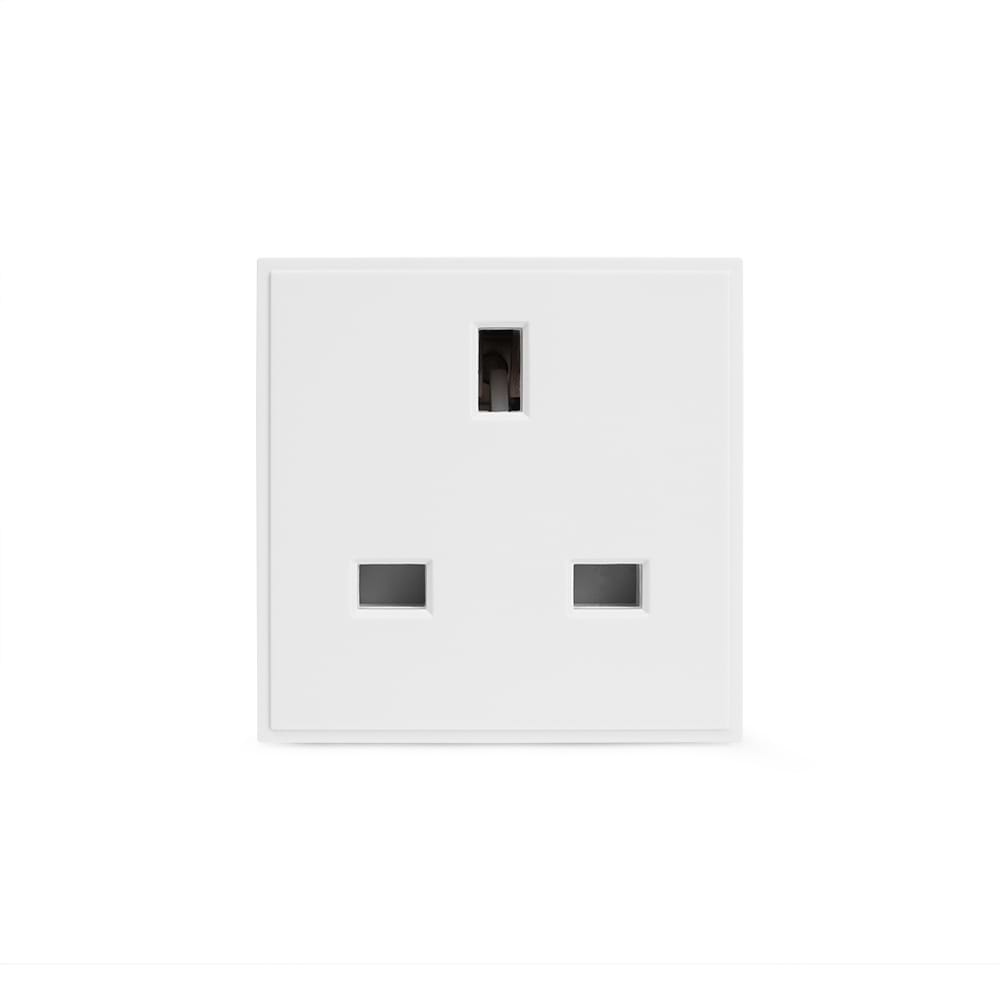 White 13A UK Normal Pin EM-Euro Module