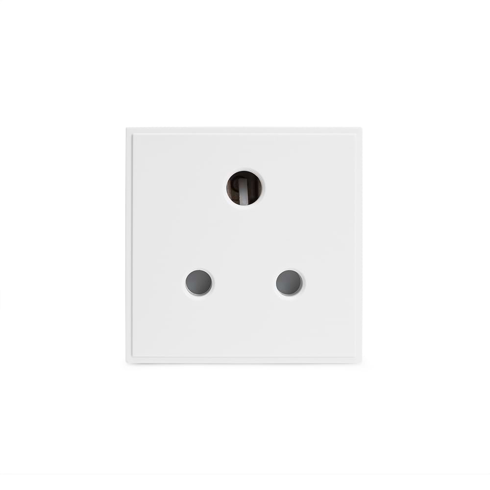 White 5A UK Round Pin EM-Euro Module