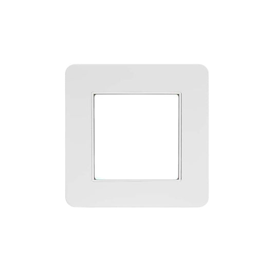 The Eldon Collection White Metal Flat Plate LED Stair Light - Cool White