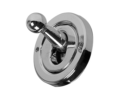 The Finsbury Collection Polished Chrome 2 Gang Dimmer and Toggle Switch Combo (1x150W LED Dimmer 1x20A 2 Way Toggle)