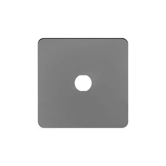 The Connaught Collection Black Nickel Flat Plate 1 Gang LT3 Toggle Plate ONLY