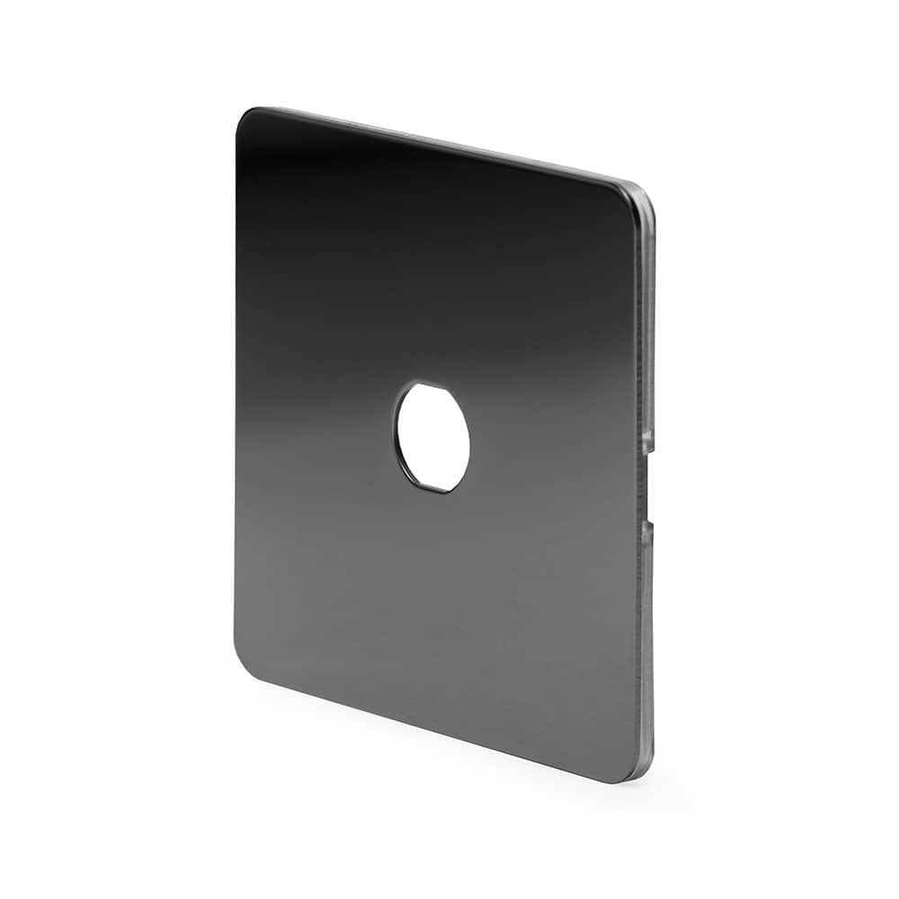 The Connaught Collection Black Nickel Flat Plate 1 Gang LT3 Toggle Plate ONLY