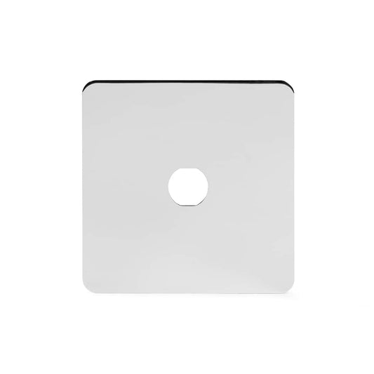 The Finsbury Collection Polished Chrome Flat Plate 1 Gang LT3 Toggle Plate ONLY