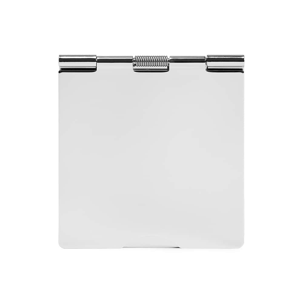 The Finsbury Collection Polished Chrome Black Insert Flat Plate 2 x25mm EM-Euro Module Floor Plate