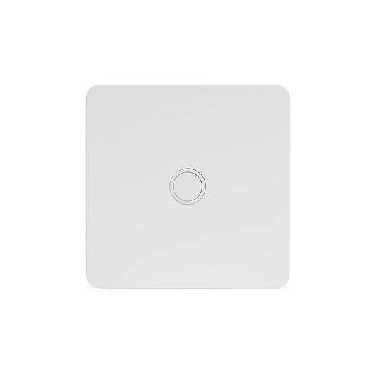 The Eldon Collection White Metal Flat Plate 20A Flex Outlet Wht Ins Screwless