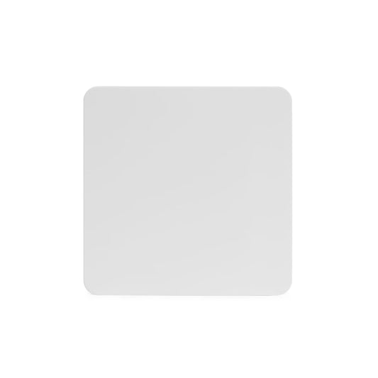 The Eldon Collection White Metal Flat Plate Single Blank Plate Screwless