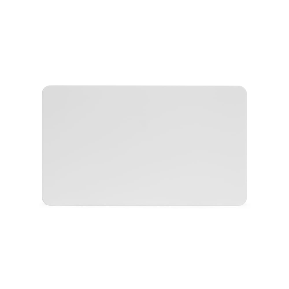 The Eldon Collection White Metal Flat Plate Double Blank Plate Screwless