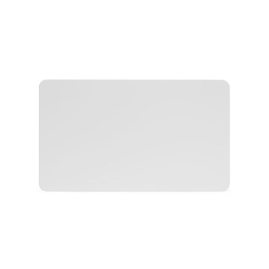 The Eldon Collection White Metal Flat Plate Double Blank Plate Screwless