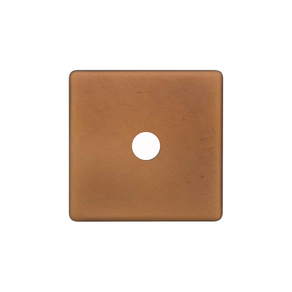 The Chiswick Collection Antique Copper 1 Gang CM Circular Module Grid Switch Plate
