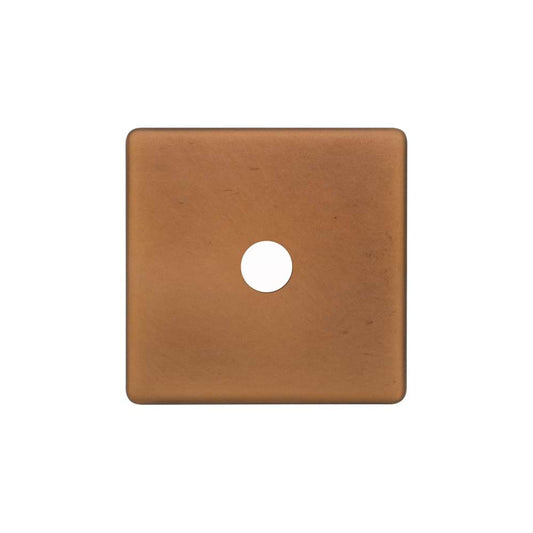 The Chiswick Collection Antique Copper 1 Gang CM Circular Module Grid Switch Plate