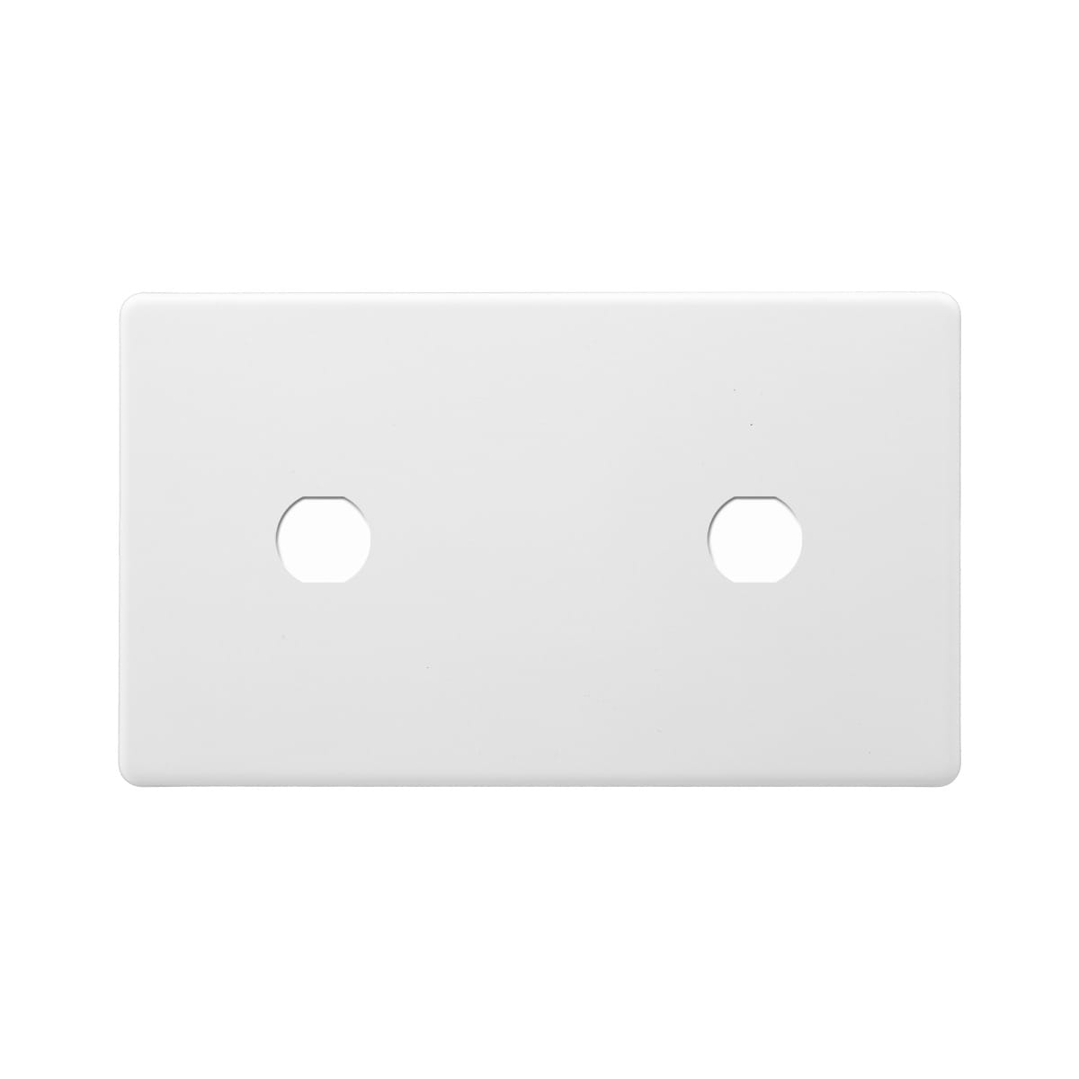 Soho Lighting Primed Paintable 2 Gang (Lg Plt) CM Circular Module Grid Plate