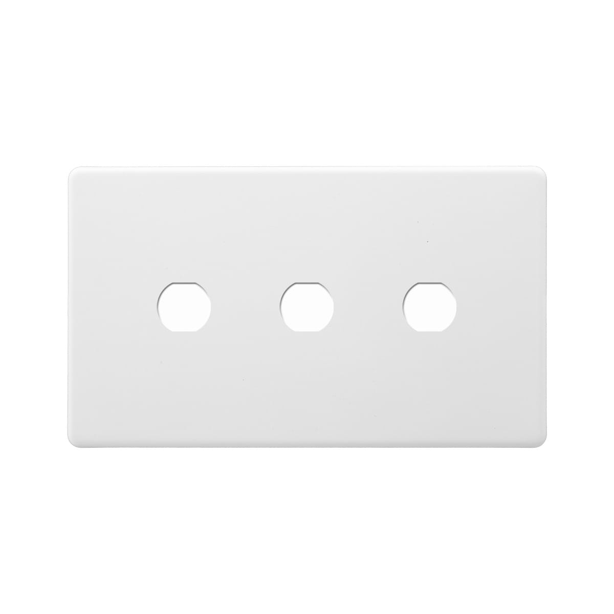 Soho Lighting Primed Paintable 3 Gang CM Circular Module Grid Plate