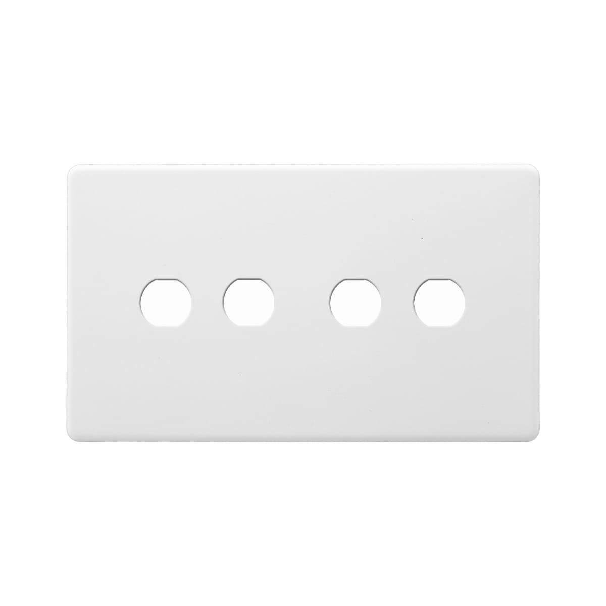Soho Lighting Primed Paintable 4 Gang CM Circular Module Grid Plate