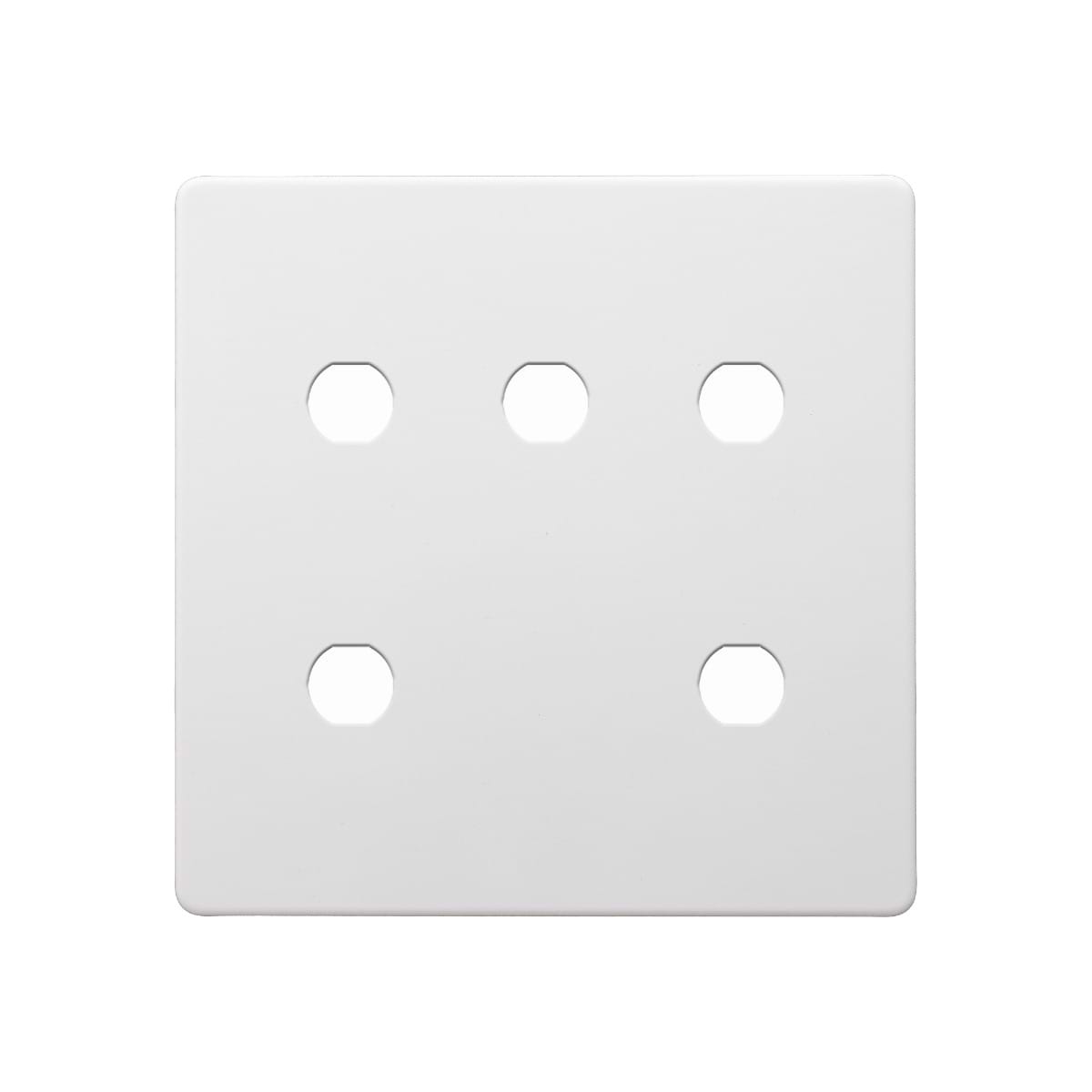 Soho Lighting Primed Paintable 5 Gang CM Circular Module Grid Plate