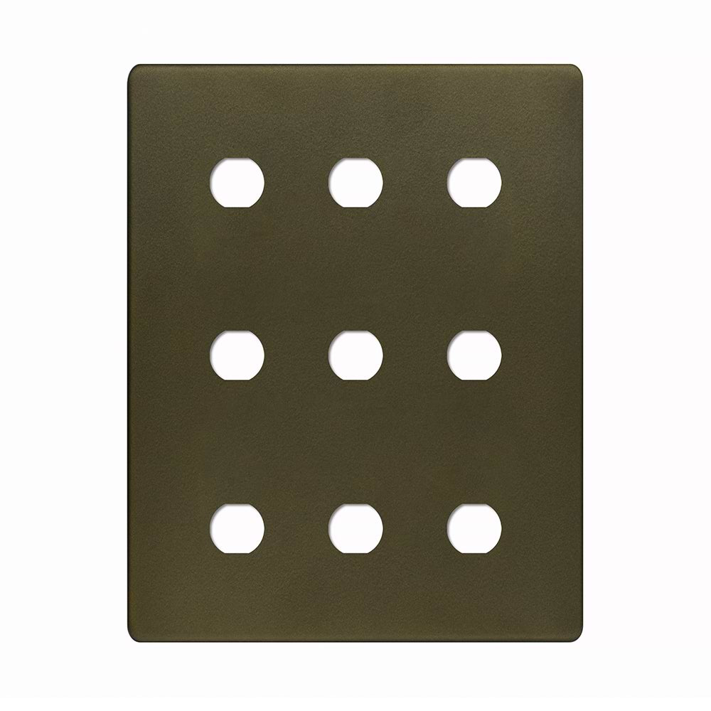 Soho Lighting Bronze 9 Gang CM Circular Module Grid Switch Plate