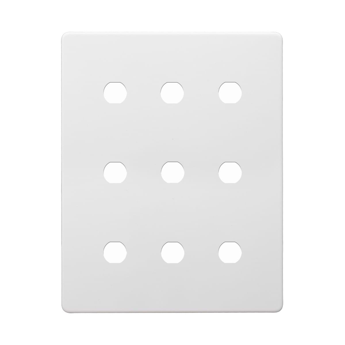 Soho Lighting Primed Paintable 9 Gang CM Circular Module Grid Plate