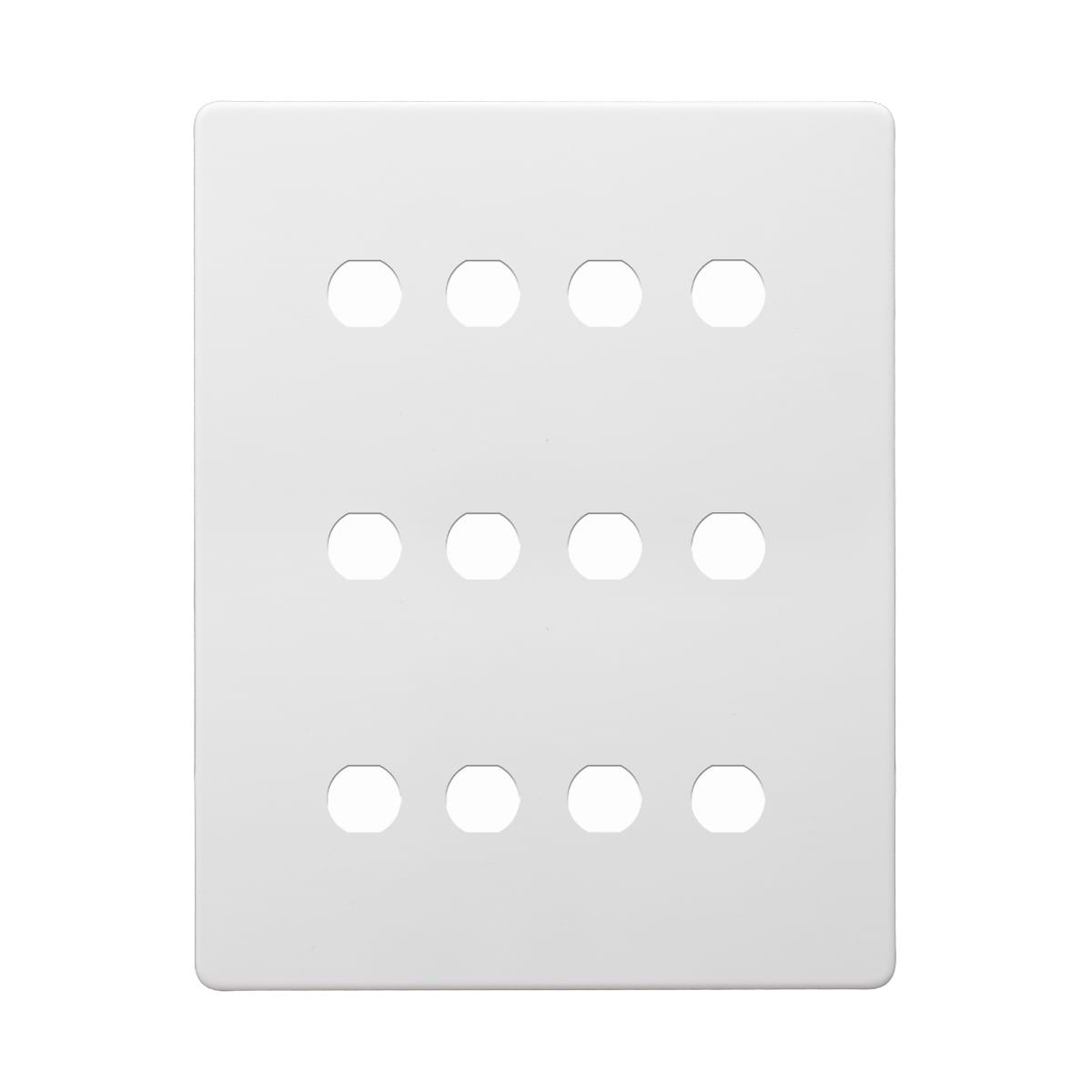 Soho Lighting Primed Paintable 12 Gang CM Circular Module Grid Plate
