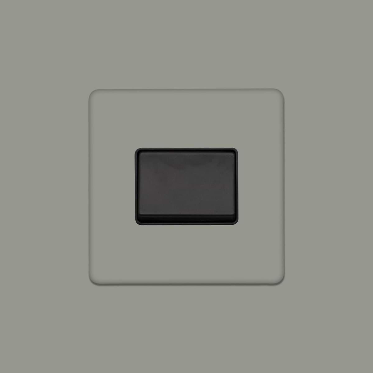 Soho Lighting Primed Paintable Extractor Fan Isolator Switch with Matt Black Switch