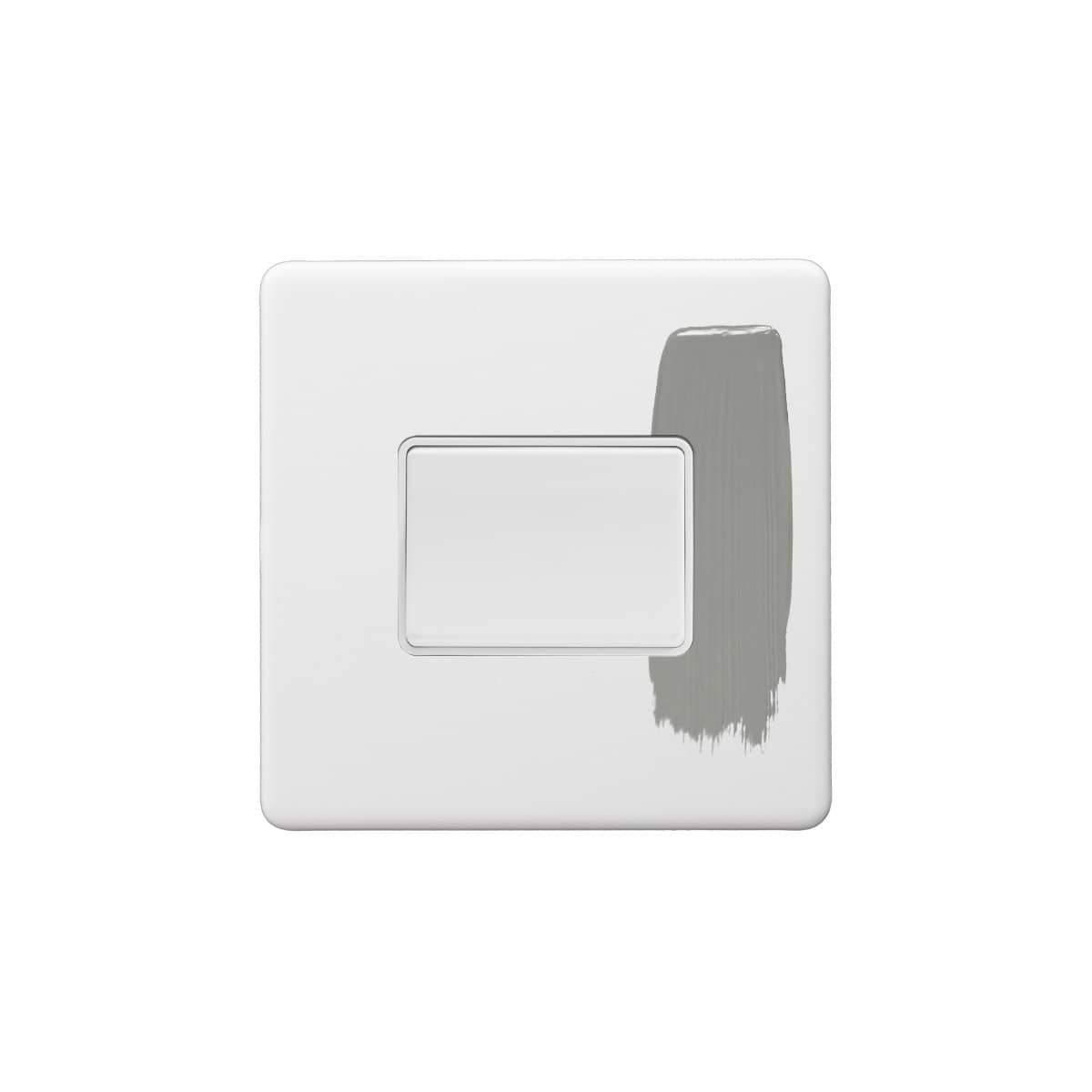 Soho Lighting Primed Paintable Extractor Fan Isolator Switch with White Switch