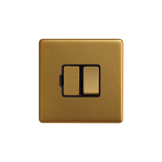 The Sloane Collection Antique Gold 13A Double Pole Switched Fused Spur (FCU)