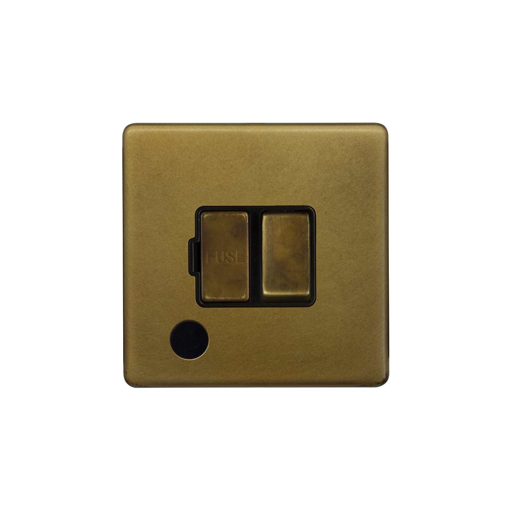 The Belgravia Collection Old Brass 13A Switched Fused Connection Unit (FCU) Flex Outlet