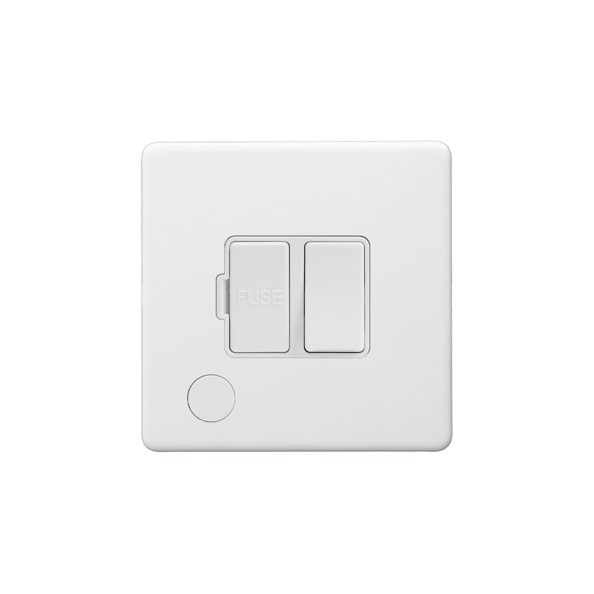 Soho Lighting Primed Paintable 13A Switched Fused Connection Unit (FCU) Flex Outlet with White Switch