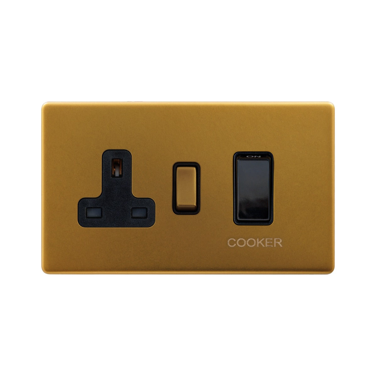 The Sloane Collection Antique Gold Screwless 45A Cooker control