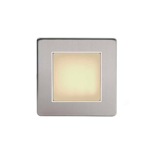 The Lombard Collection Brushed Chrome LED Stair Light - Warm White