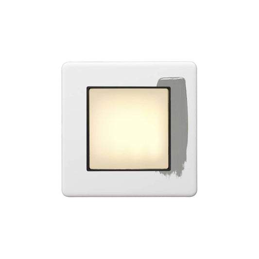 Soho Lighting Primed Paintable LED Stair Light - Warm White  with Black Insert