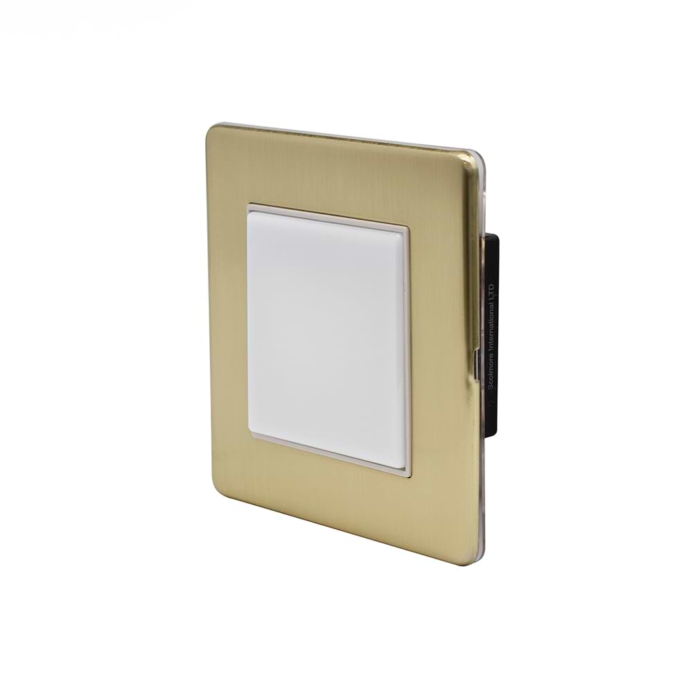 The Savoy Collection Brushed Brass LED Stair Light - Cool White