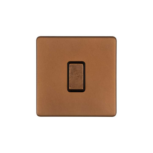 The Chiswick Collection Antique Copper 10A 1 Gang Intermediate Switch