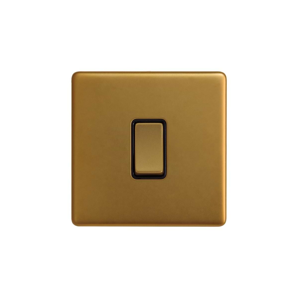 The Sloane Collection Antique Gold 10A 1 Gang Intermediate Switch