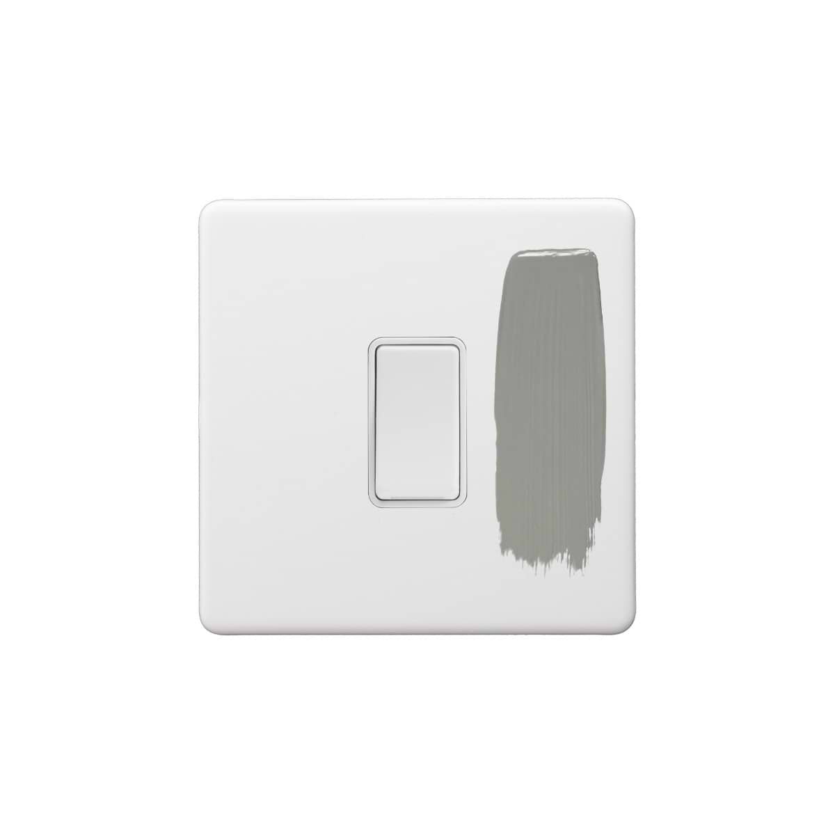 Soho Lighting Primed Paintable 1 Gang Intermediate Switch 10A with White Switch