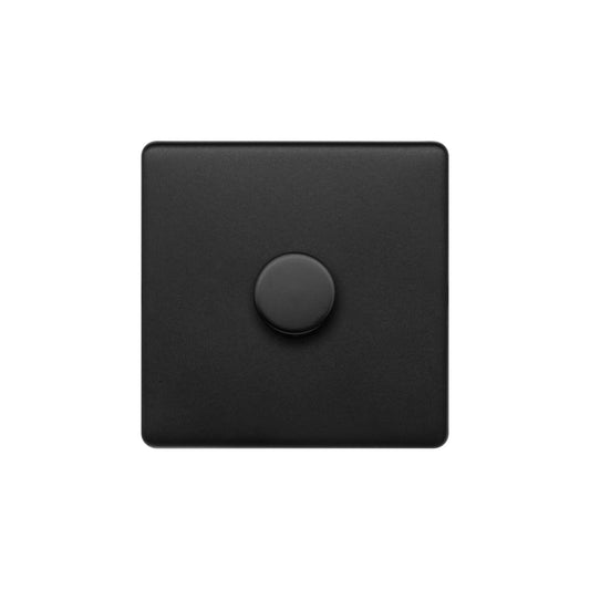 The Camden Collection Matt Black 1 Gang 250W LED Multi-Way Dimmer Switch
