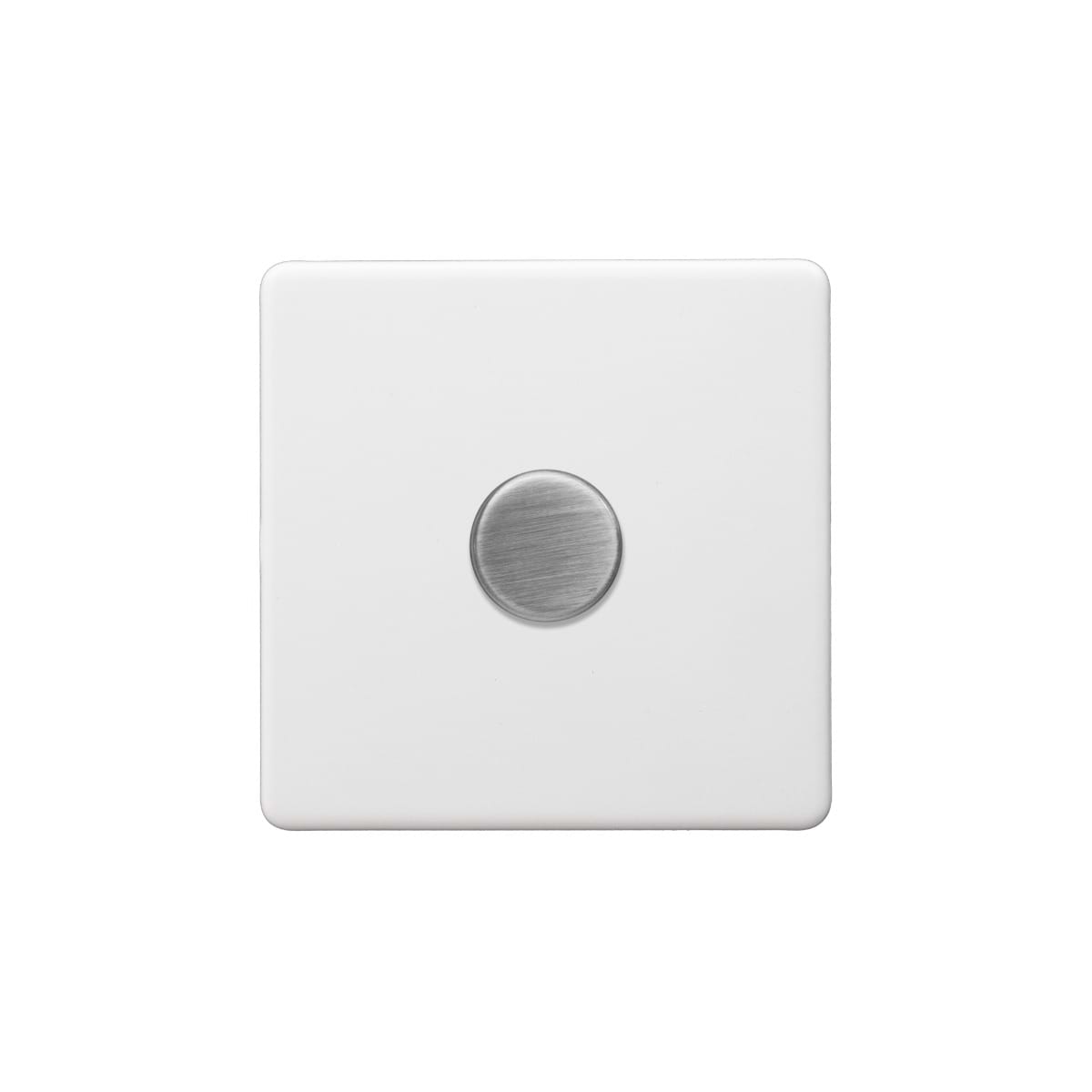 Soho Lighting Primed Paintable 1 Gang 2 -Way Intelligent Dimmer 150W LED (300w Halogen/Incandescent) with Brushed Chrome Switch