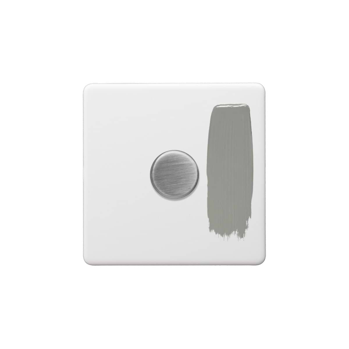 Soho Lighting Primed Paintable 1 Gang 2 -Way Intelligent Dimmer 150W LED (300w Halogen/Incandescent) with Brushed Chrome Switch