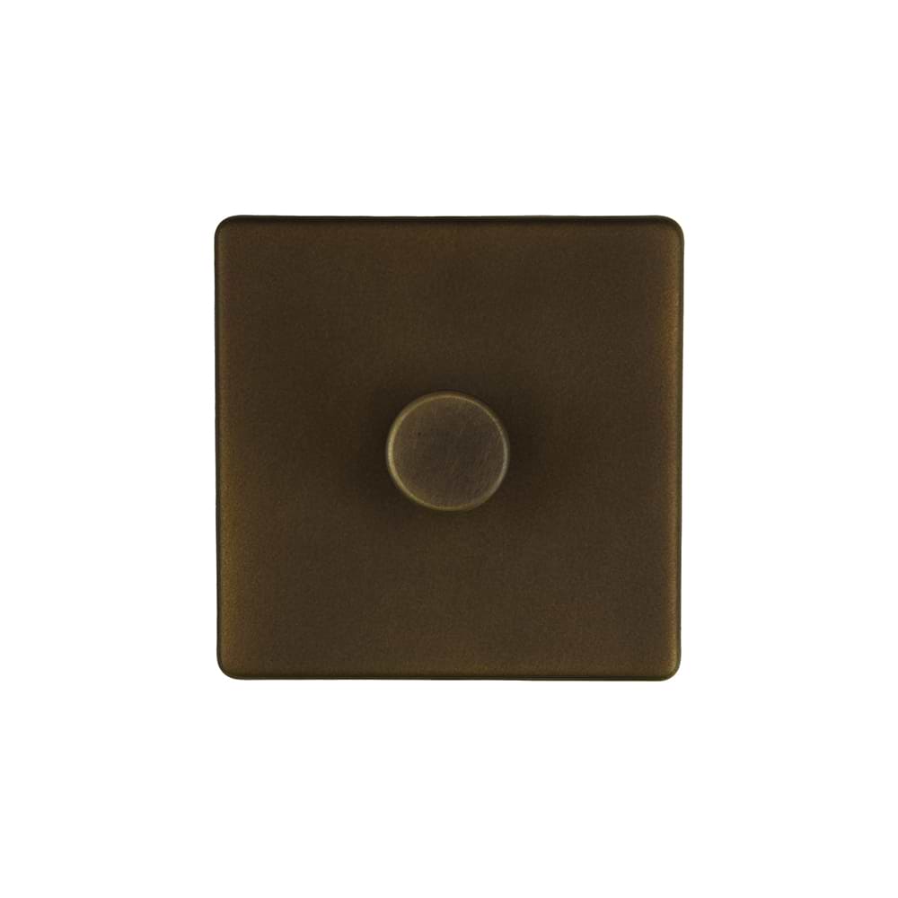 The Westminster Collection Vintage Brass 1 Gang 2 -Way Intelligent Dimmer 150W LED (300w Halogen/Incandescent)