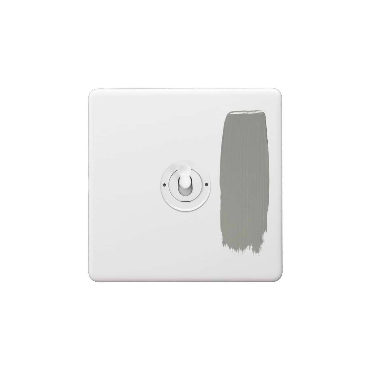 Soho Lighting Primed Paintable 1 Gang Toggle Light Switch 2 Way with White Switch
