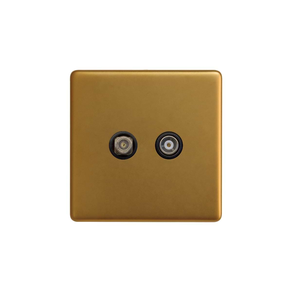 The Sloane Collection Antique Gold TV And Satellite Socket
