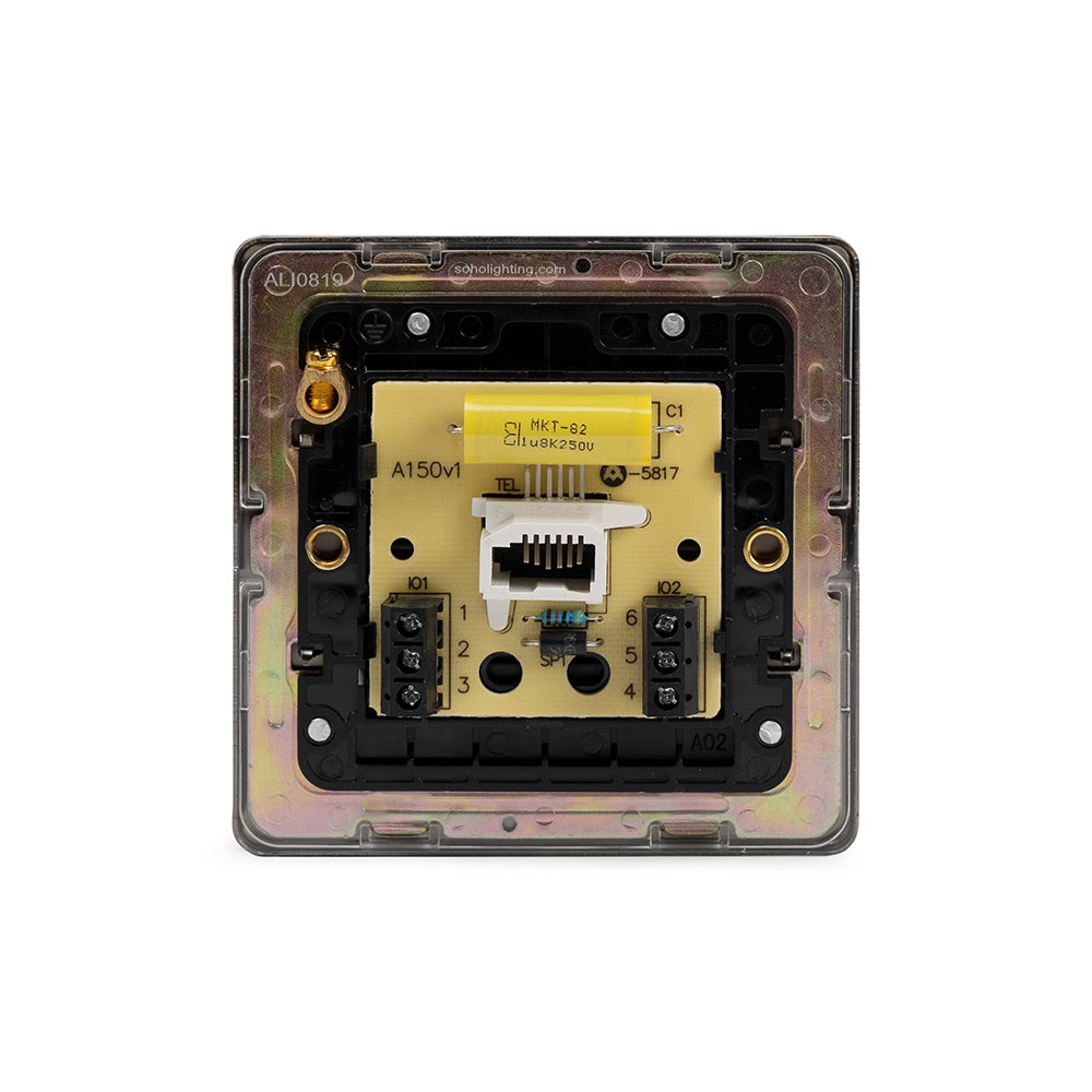 The Eton Collection Bronze 1 Gang Telephone Master Socket,BT Screwless