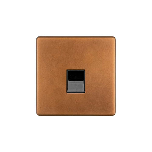The Chiswick Collection Antique Copper 1 Gang Telephone Master Socket,BT