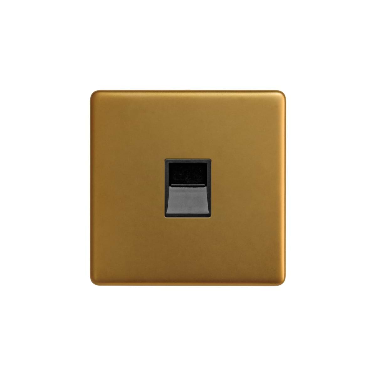 The Sloane Collection Antique Gold 1 Gang Telephone Master Socket,BT