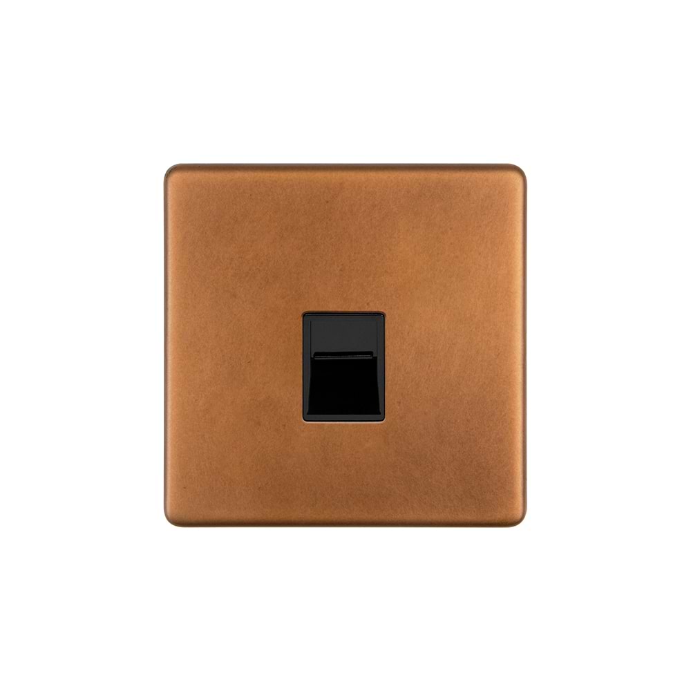 The Chiswick Collection Antique Copper 1 Gang Telephone Secondary (Slave) Socket,BT