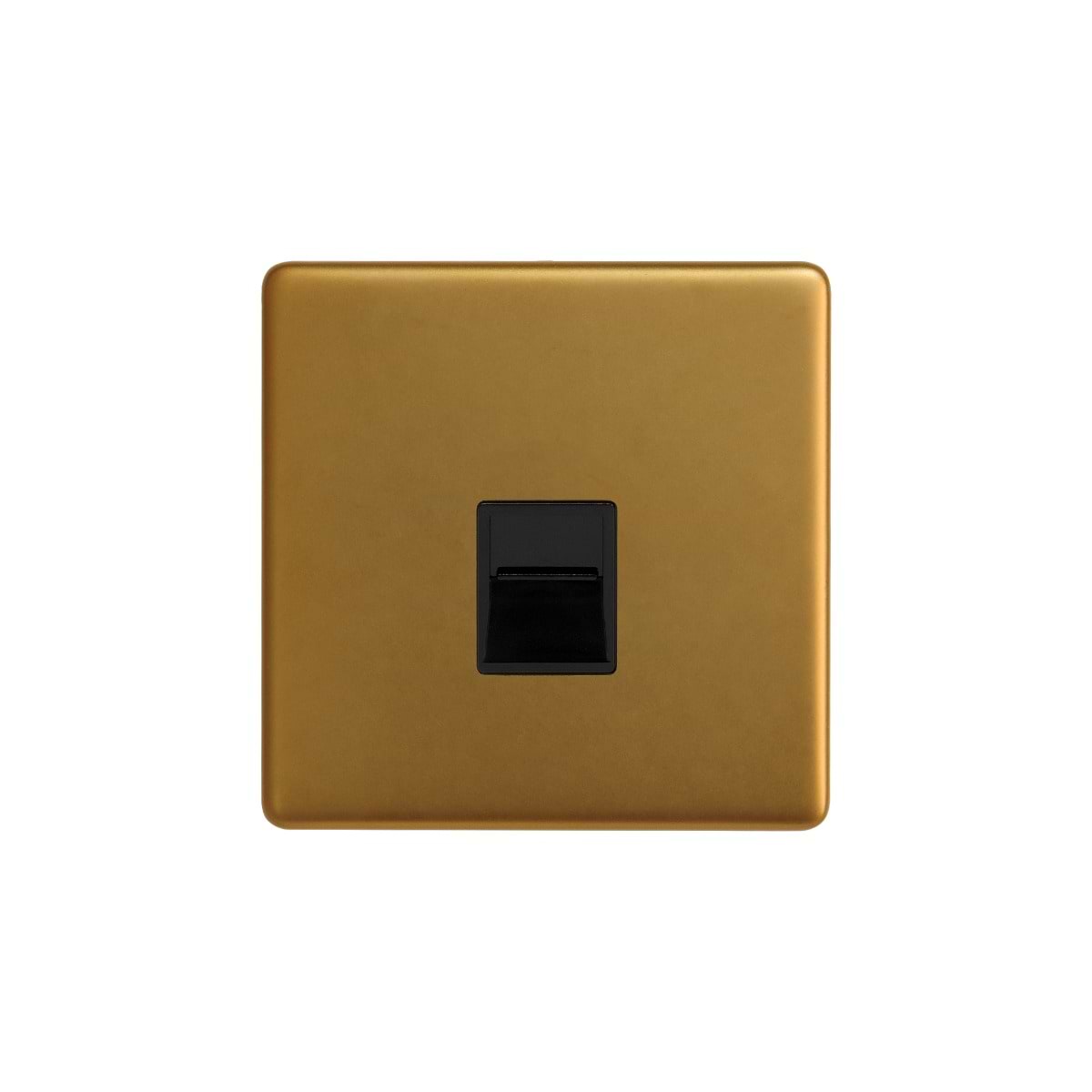 The Sloane Collection Antique Gold 1 Gang Telephone Secondary (Slave) Socket,BT