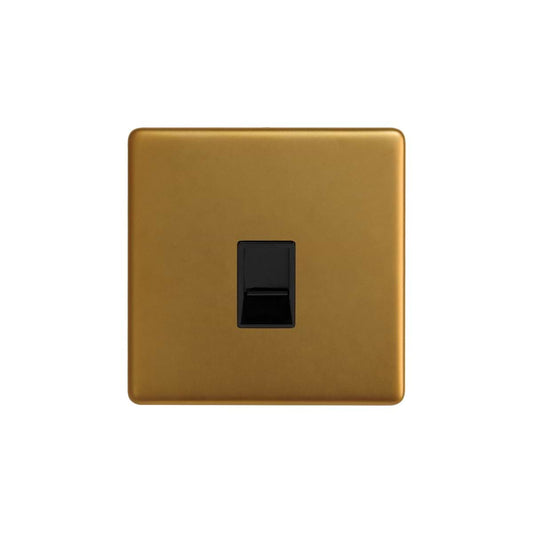 The Sloane Collection Antique Gold 1 Gang Data Socket RJ45 Ethernet Cat5/Cat6