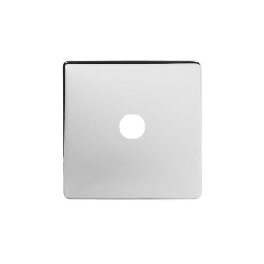 The Finsbury Collection Polished Chrome 1 Gang CM Circular Module Grid Switch Plate